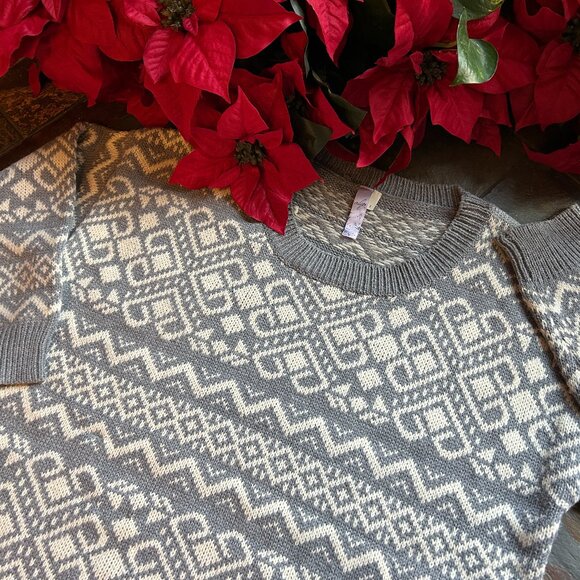 Alya Fair Isle Crew Neck Sweater (NEW) - Picture 10 of 12